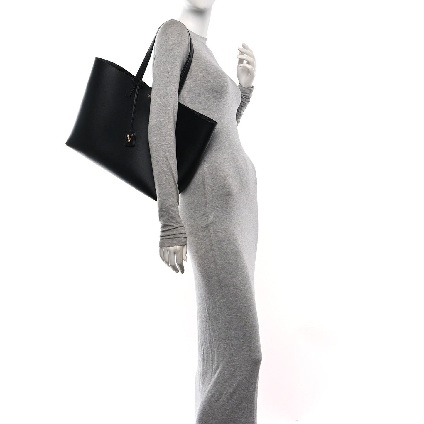 Calfskin Virtus Tote Black