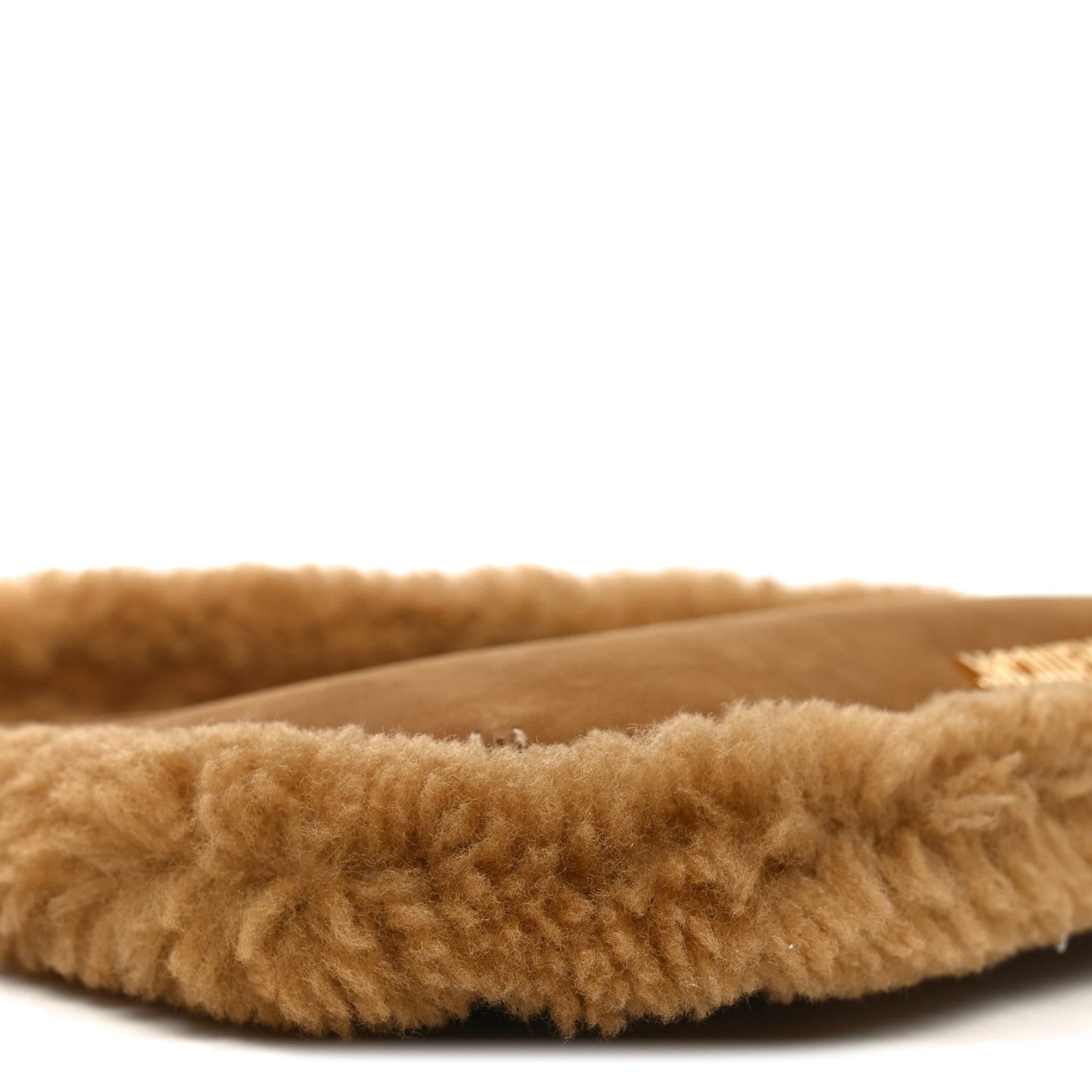 Suede Shearling Le Bisou Doux Camel