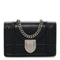 Lambskin Baby Diorama Flap Bag Black