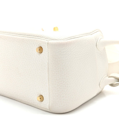 Taurillon Clemence Mini Lindy 20 New White