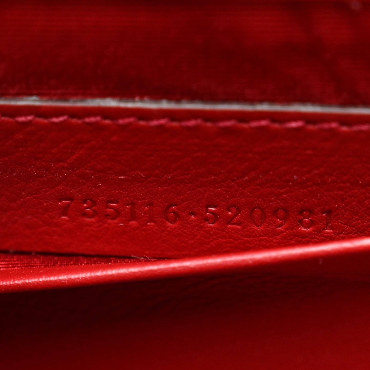 Moire Fabric Calfskin Rhinestone Monogram Monochrome Lizard Embossed Mini Bamboo 1947 Top Handle Chain Bag Red