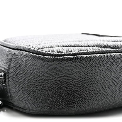 Grain De Poudre Matelasse Monochrome Monogram Mini Lou Camera Bag Black