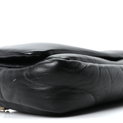Lambskin Mini GG Milano Top Handle Shoulder Bag Black