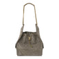 Suede Quilted Medium Chanel 25 Handbag Dark Grey