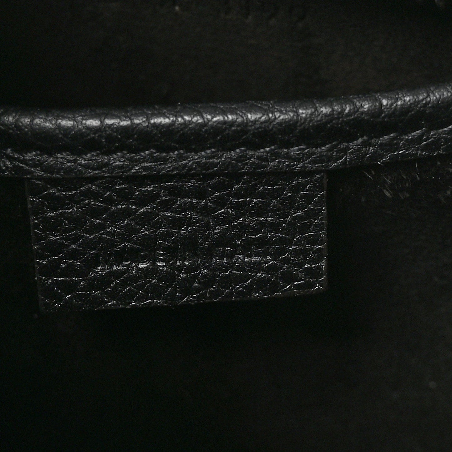 Drummed Calfskin Nano Luggage Black