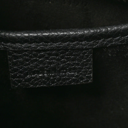 Drummed Calfskin Nano Luggage Black