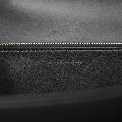 Liege Calfskin Medium Classic Box Flap Bag Anthracite