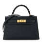 Epsom Mini Kelly Sellier 20 Bleu Indigo