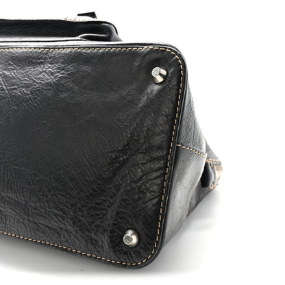 Calfskin Edith Dome Bowler Black