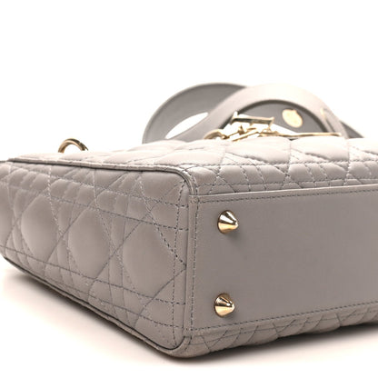Lambskin Cannage Small My ABCDior Lady Dior Grey