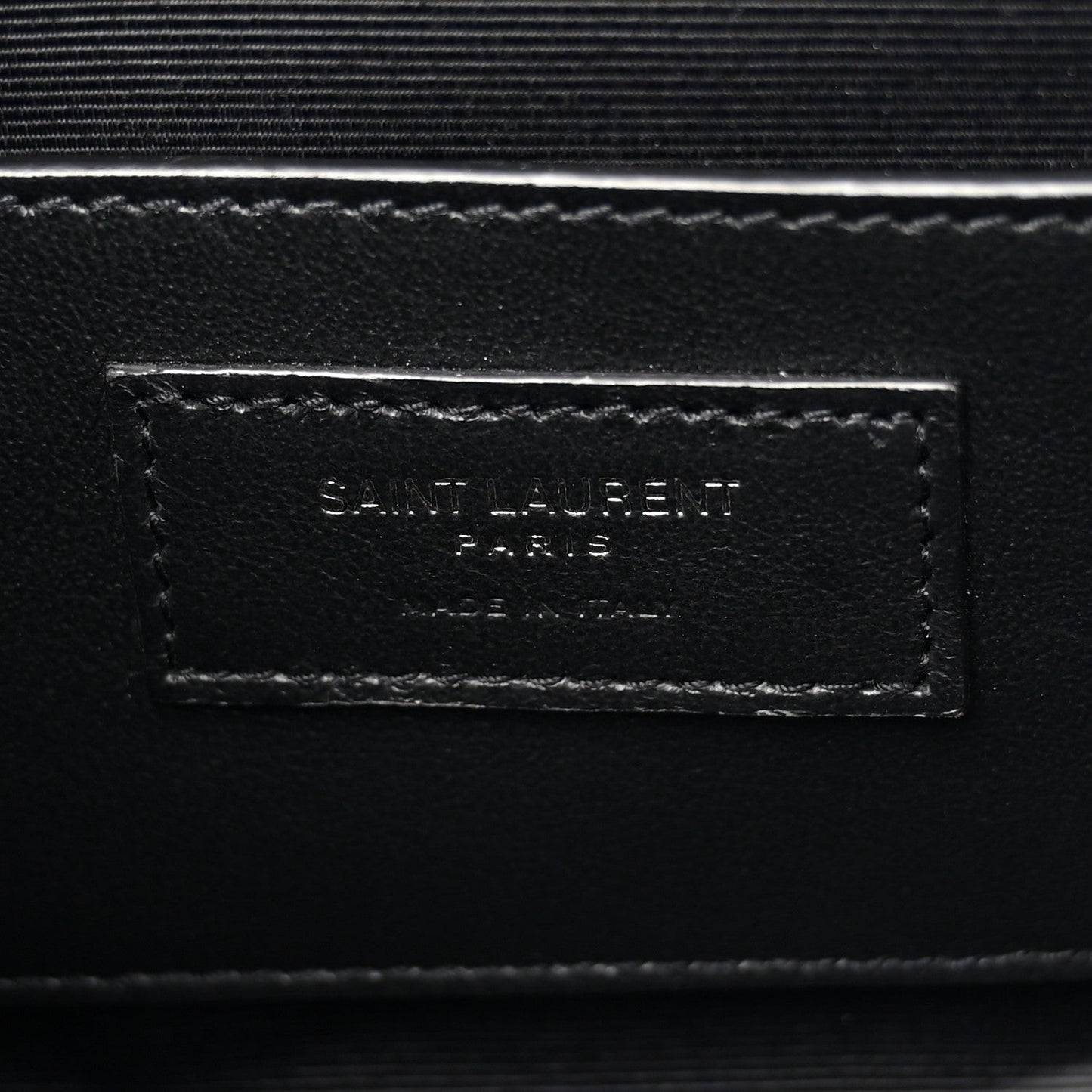 Grain De Poudre Textured Mixed Matelasse Triquilt Small Monogram Monochrome Satchel Black