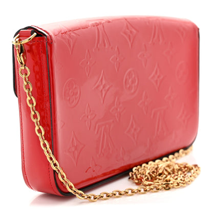 Vernis Felicie Pochette Chain Wallet Cherry
