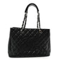 Caviar Quilted Grand Shopping Tote GST Black