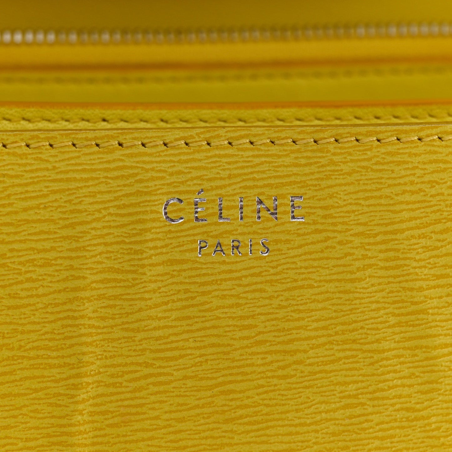 Liege Calfskin Medium Classic Box Flap Bag Fluo Yellow