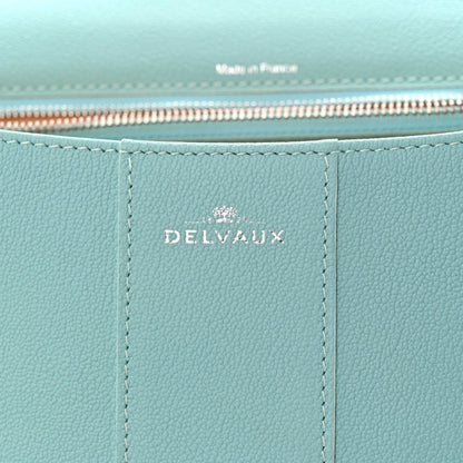 Grained Calfskin MM Brillant Satchel Light Blue