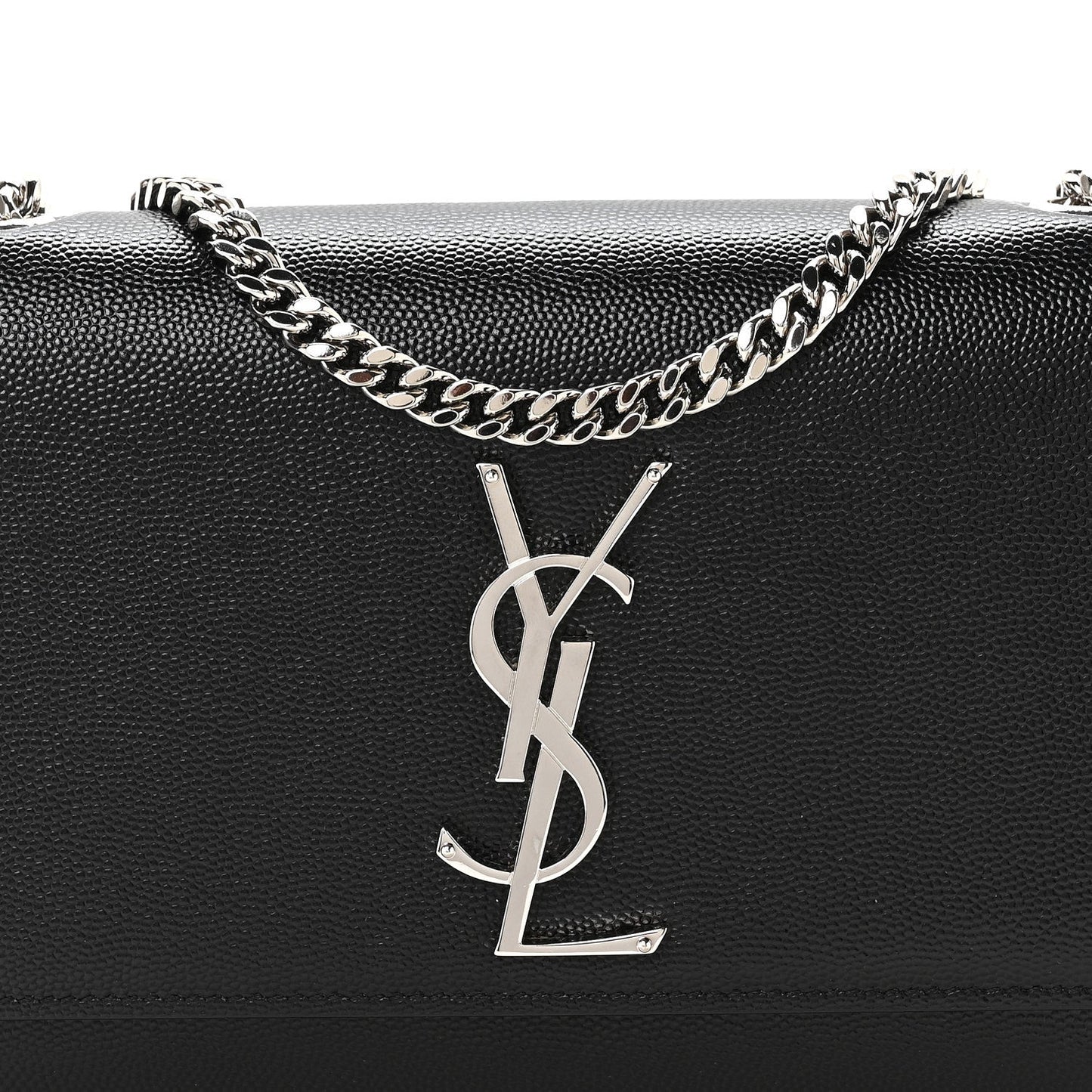 Grain De Poudre Small Monogram Kate Satchel Black