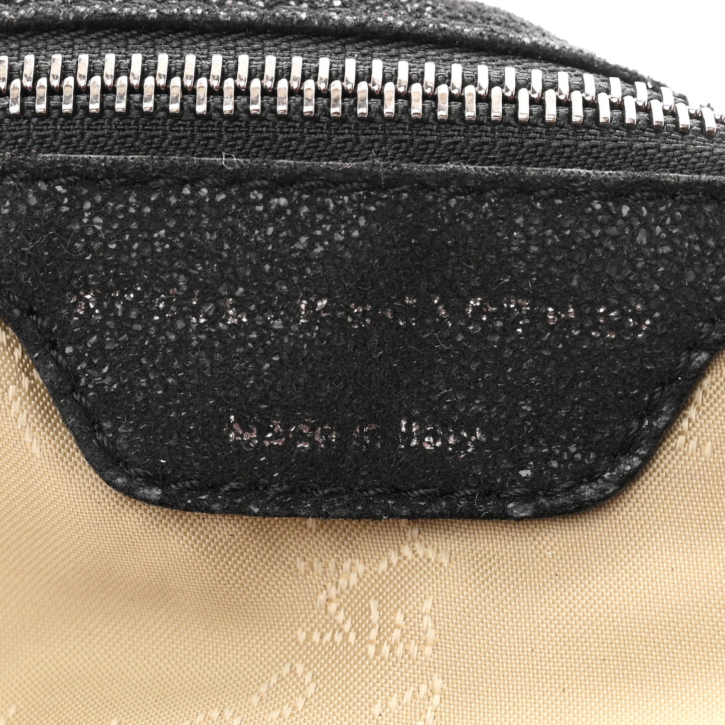 Shaggy Deer Small Falabella Fold Over Tote Black