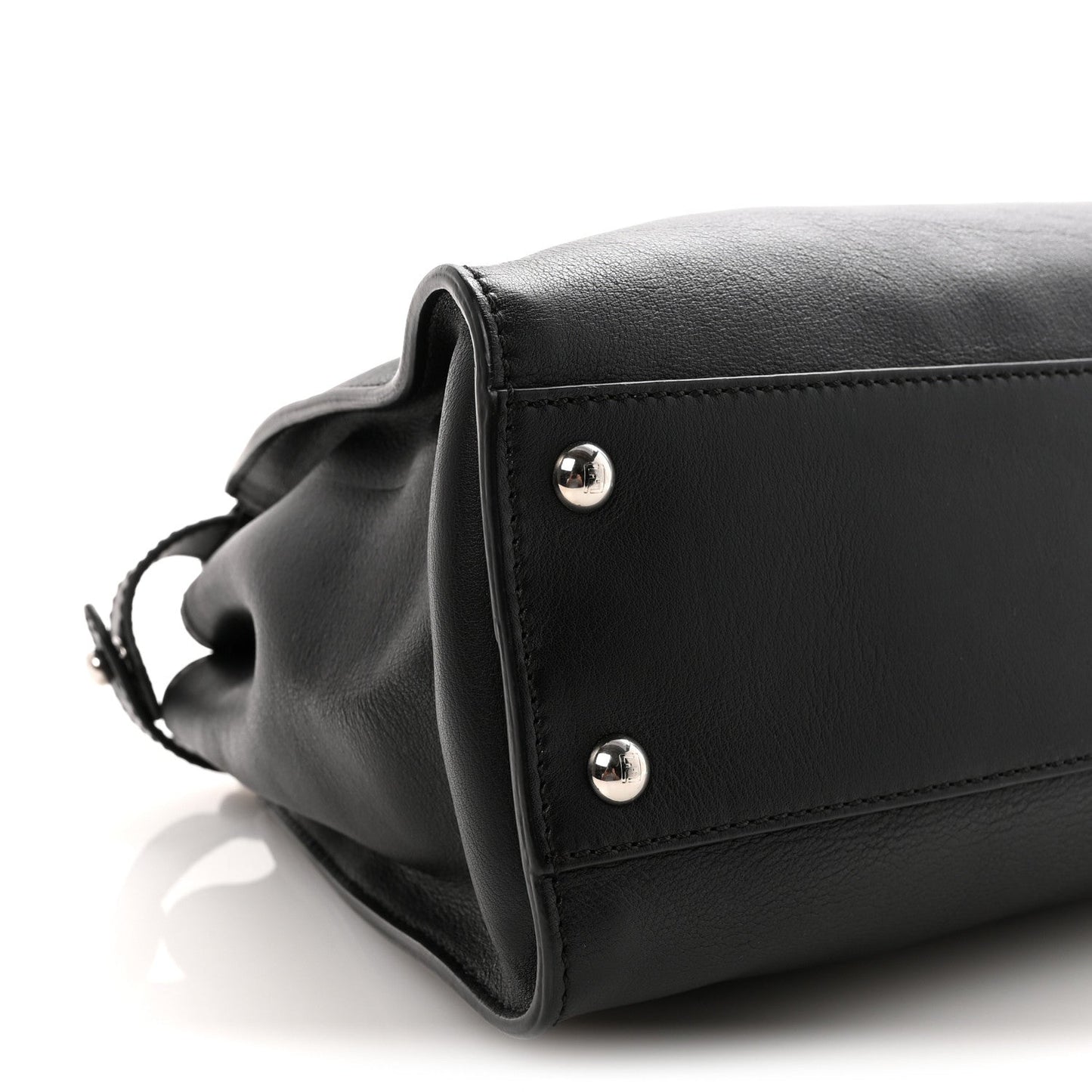 Vitello Seta Snakeskin Crocodile Monster Eyes Medium Peekaboo Iconic Satchel Black Girasole