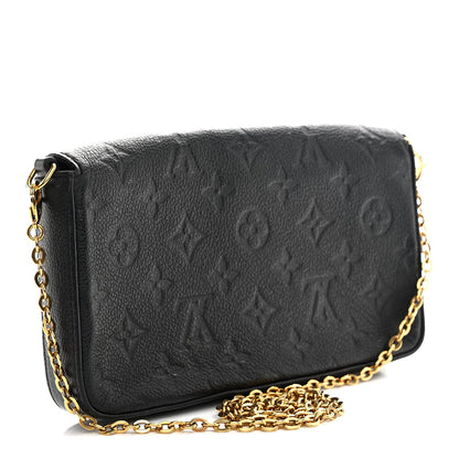 Empreinte Pochette Felicie Chain Wallet Black