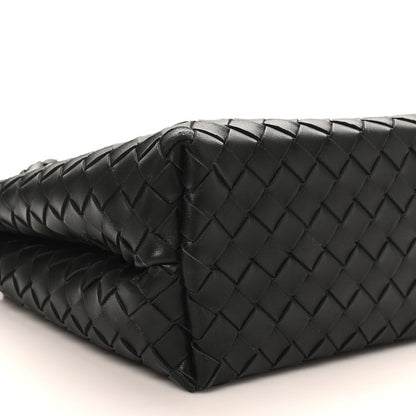 Nappa Intrecciato Medium Andiamo Shoulder Bag Black