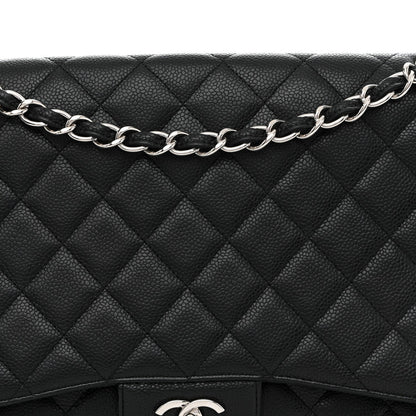 Caviar Maxi Single Flap Black