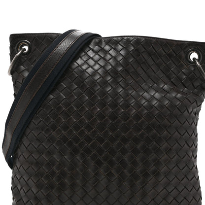 Nappa Intrecciato VN Crossbody Messenger Bag Brown