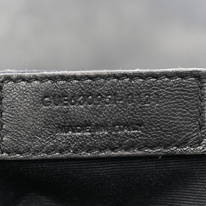 Calfskin Y Quilted Monogram Toy Loulou Crossbody Bag Black
