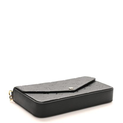 Empreinte Pochette Felicie Chain Wallet Black