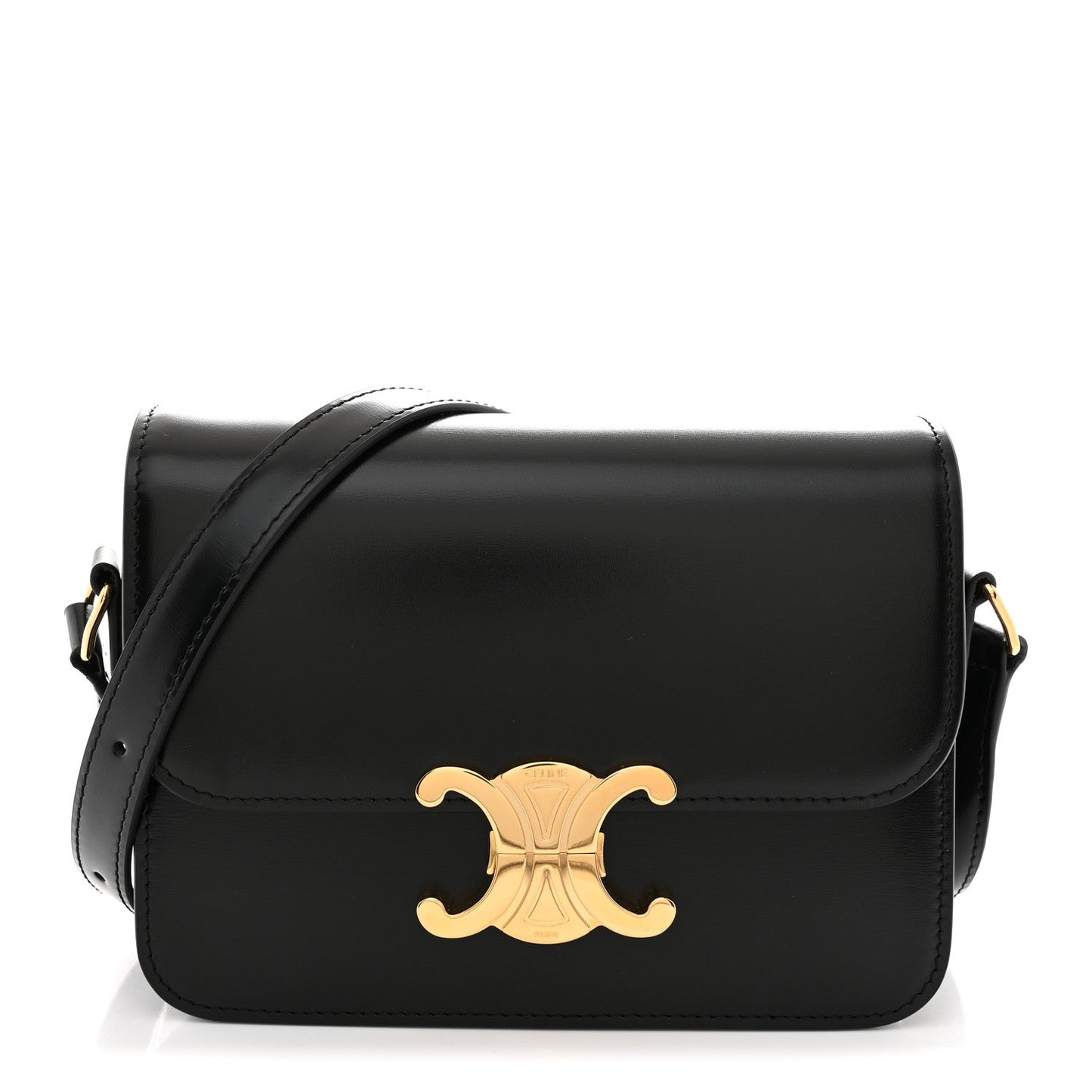 Shiny Calfskin Teen Triomphe Black
