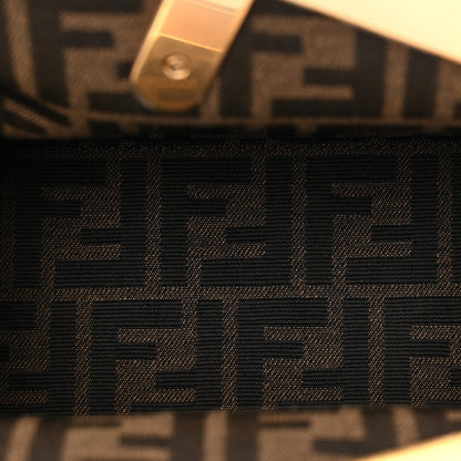 Vitello Grace Intreccio Nappa Small Fendi First Tortora White Rice