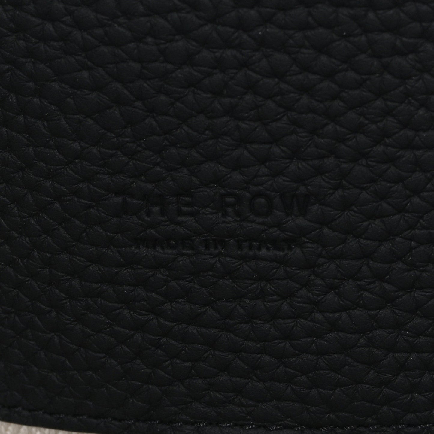 Matte Grained Calfskin Marlo Tote Black