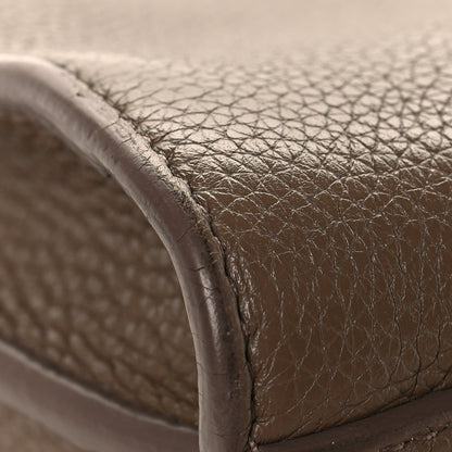Grained Calfskin Baby Sac De Jour Souple Taupe