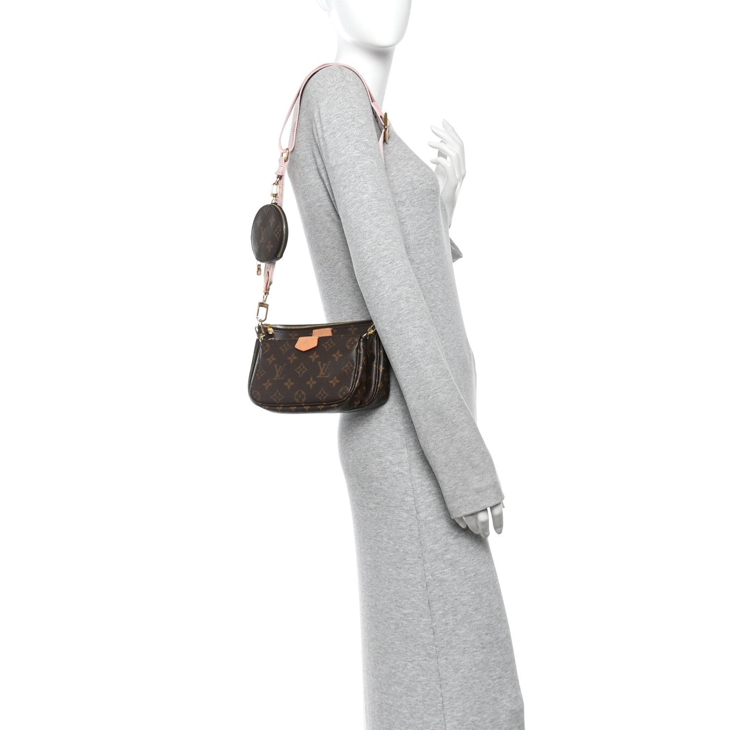 Monogram Multi Pochette Accessories Rose Clair