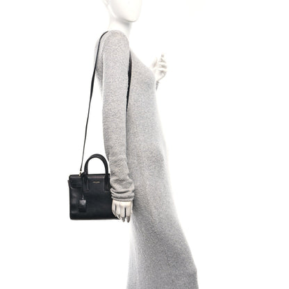 Calfskin Nano Sac De Jour Black