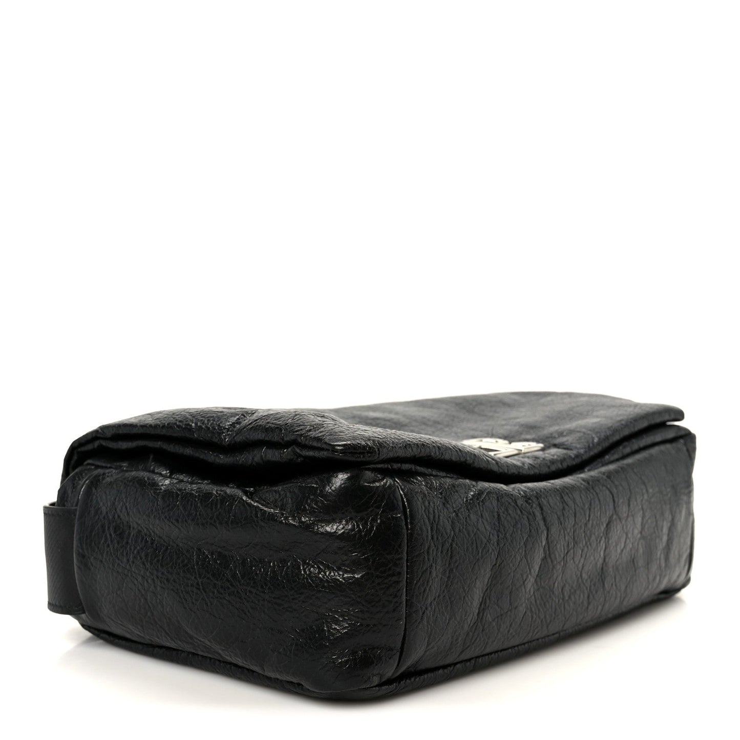 Arena Calfskin Small Monaco Flap Bag Black