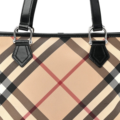 Supernova Check Small Nickie Tote Black