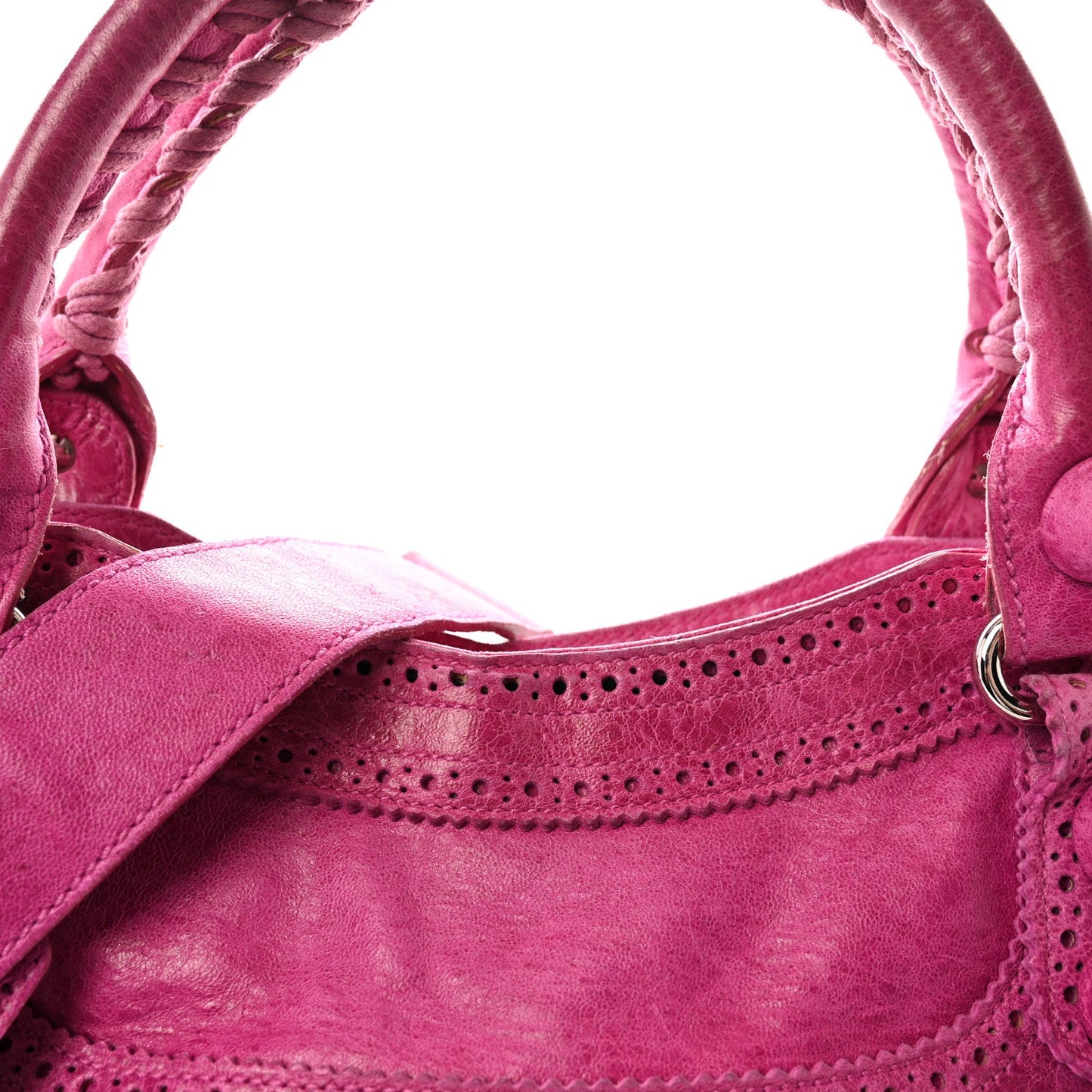 Agneau Giant Brogues Hardware City Magenta