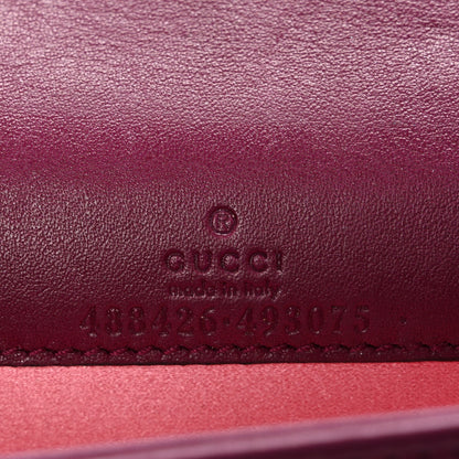 Velvet Matelasse GG Marmont Mini Bag Fuchsia Violet Cyclamen