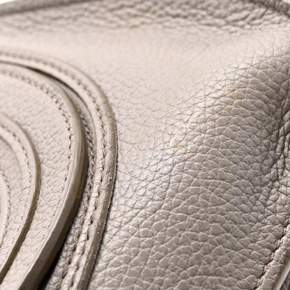 Calfskin Medium Marcie Satchel Cashmere Grey