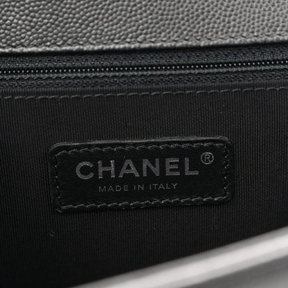 Caviar Quilted New Medium Boy Flap So Black