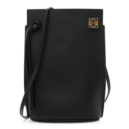 Smooth Calfskin Dice Pocket Black