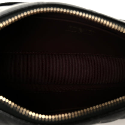 Caviar Quilted Purse With Chain Black