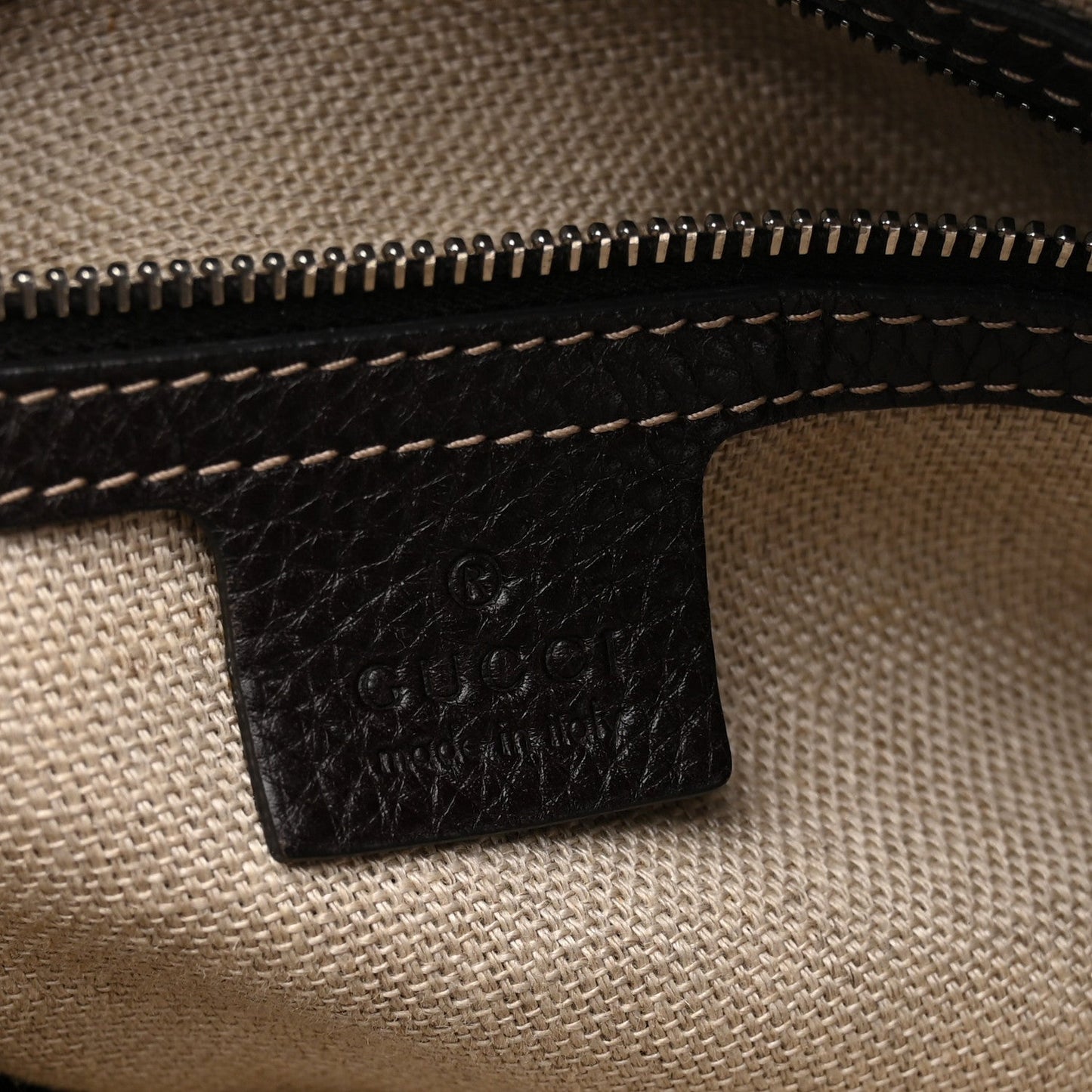 Monogram Medium Icon Bit Tote Dark Brown