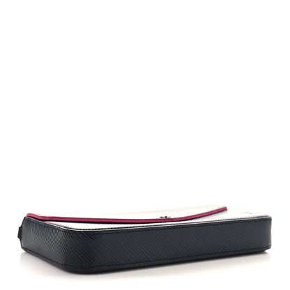 Epi Pochette Felicie Black Hot Pink
