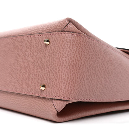 Dollar Calfskin Medium Interlocking G Top Handle Shoulder Bag Soft Pink