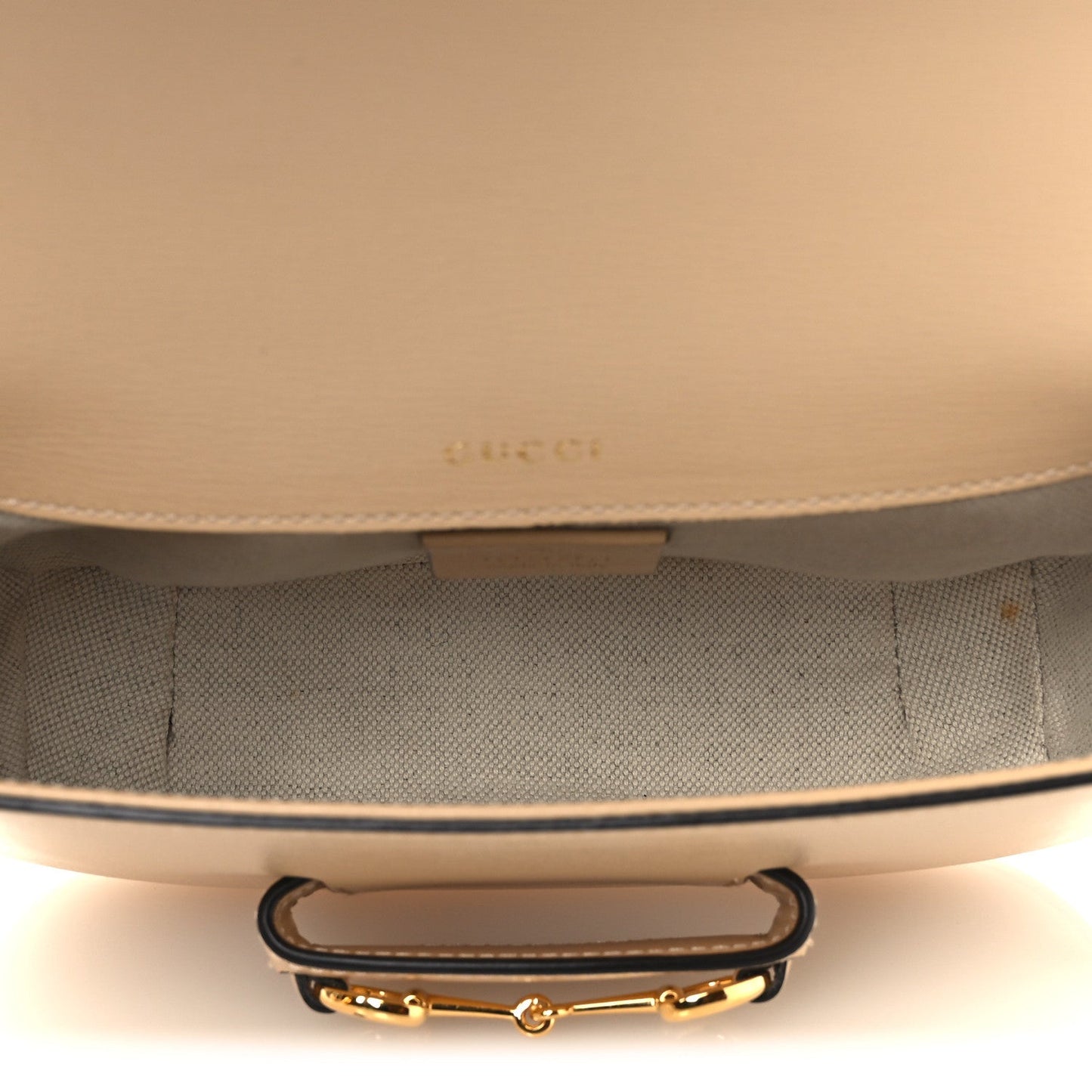 Azalea Calfskin Web Mini Horsebit 1955 Shoulder Bag Bubble Tea