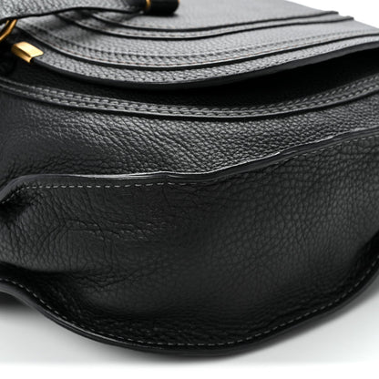 Calfskin Medium Marcie Satchel Black
