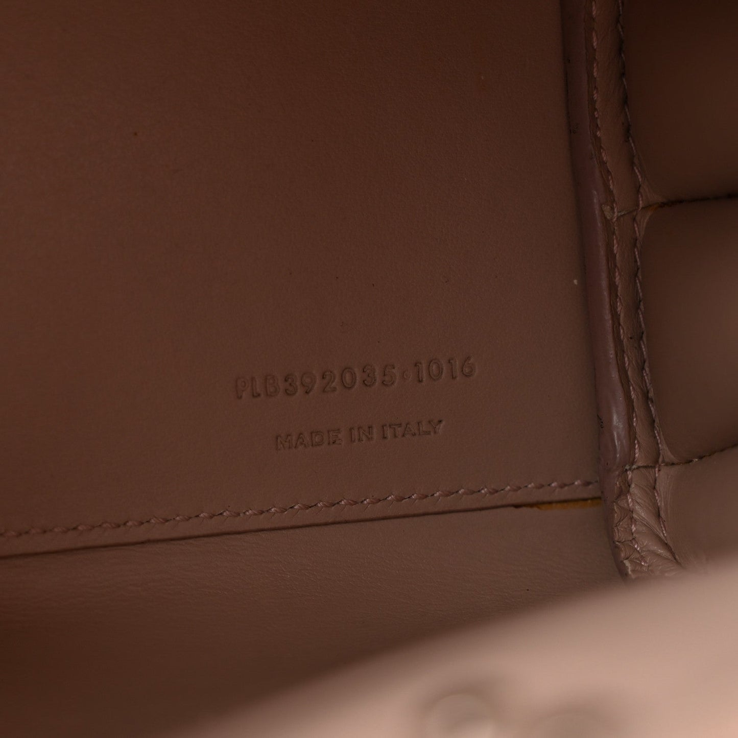 Grained Calfskin Nano Sac De Jour Pale Blush
