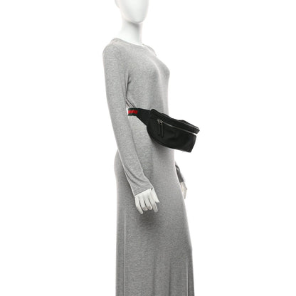 Techno Canvas Web Large Belt Bag Black