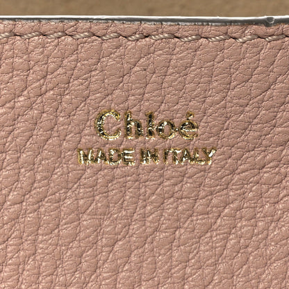 Grained Lambskin Drew Shoulder Bag Cement Pink